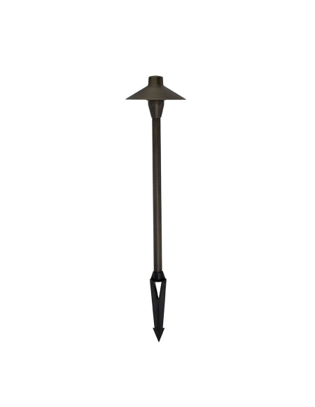 COOLIE01 - COOLIE Exterior Coolie Rustic Brass / Matte Black Spike Lights IP54 - Matte Black Lamp Holder: G4 (Max.20W Globes)...