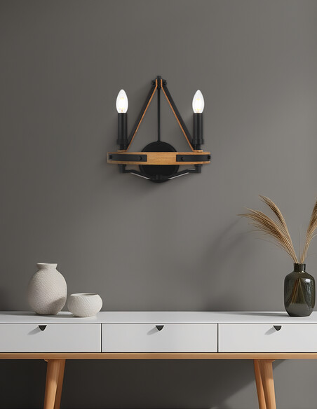 Darien Wall Light 2 - DARIEN WB2-ASHDARIEN WB2-ASH