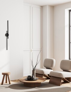 RACHA3 Interior Wall Light Round 21.6W Tri-Colour Brass - RACHA3 2