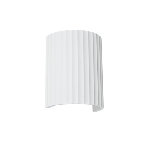 OL53514 - MIA White Ribbed Plaster E14 Wall Light