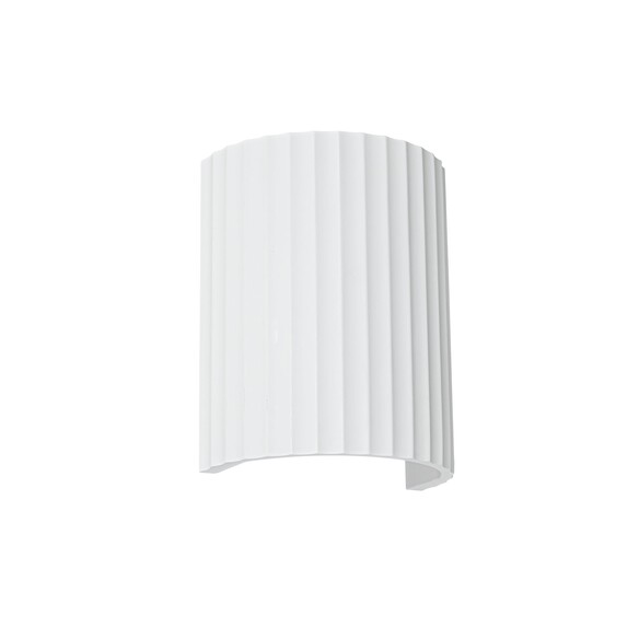 OL53514 - MIA White Ribbed Plaster E14 Wall Light