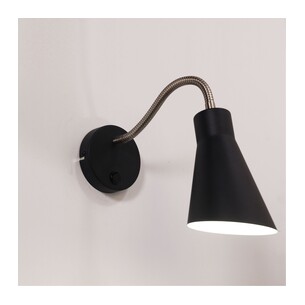 OL53935BK - THOR Black Flexible Arm E27 Wall Light with OL53935BK 2
