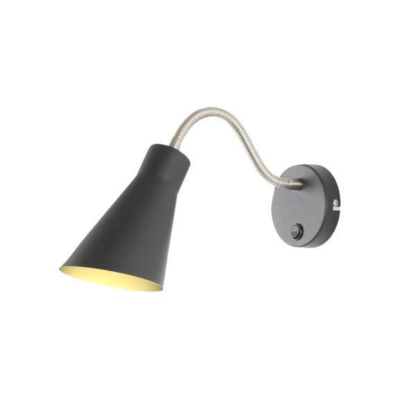 OL53935BK - THOR Black Flexible Arm E27 Wall OL53935BK