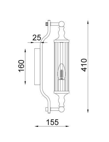 RODILLO1 Interior Wall Light Brass - RODILLO1RODILLO1