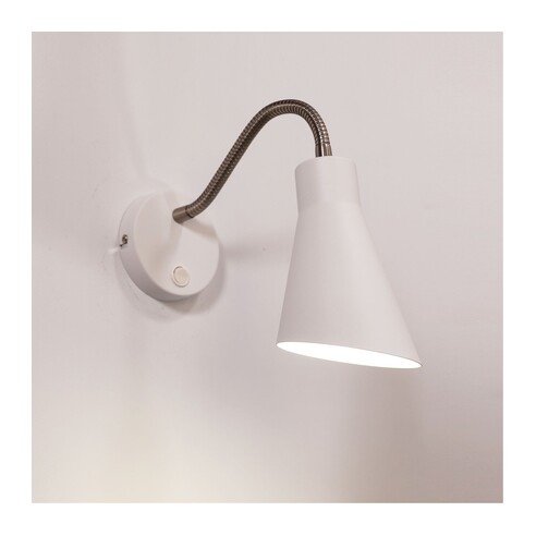 OL53935WH - THOR White Flexible Arm E27 Wall OL53935WH