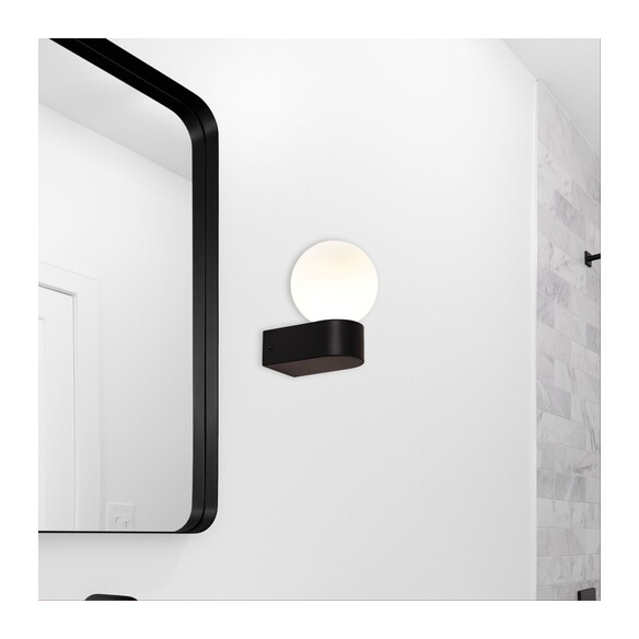 OL54251BK - Minne Wall Light IP44 BlackOL54251BK
