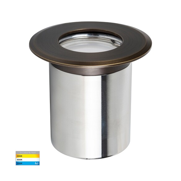 HV19022T-AB - Ollo Antique Brass TRI Colour LED HV19022T-AB
