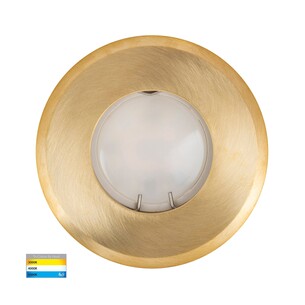 HV19022T-BR - Ollo Brass TRI Colour LED Wall or Inground HV19022T-BR