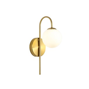 OL54260SB - NOXE Satin Brass Arm with Opal Matt Ball G9 OL54260SB 2
