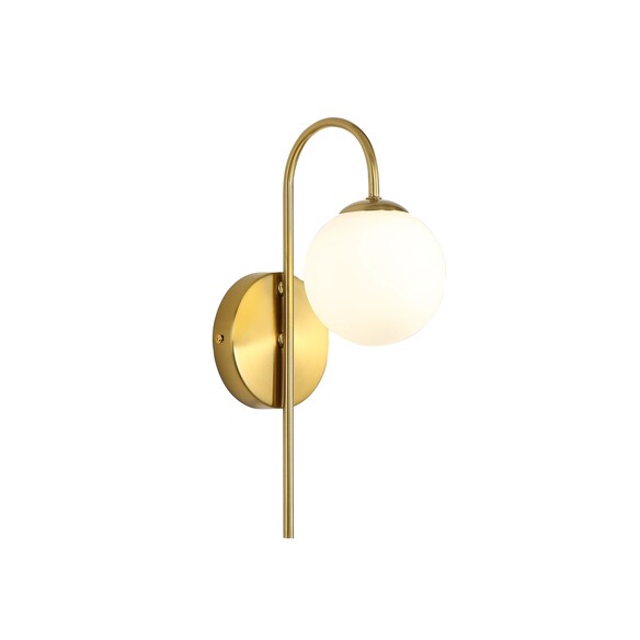 OL54260SB - NOXE Satin Brass Arm with Opal Matt OL54260SB