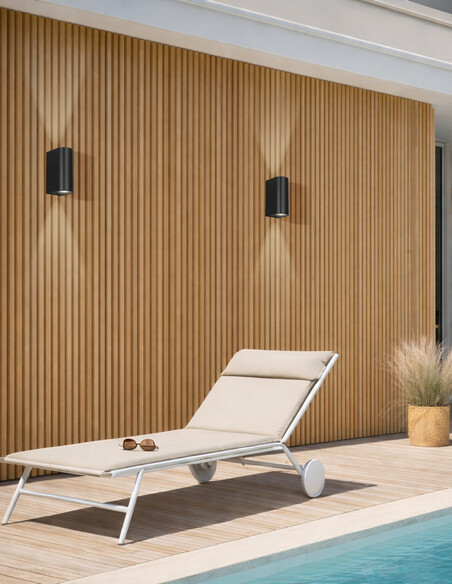 Eos2 Exterior Wall Light 2 Black 2W GU10 - EOS2 EOS2 EX2-BK