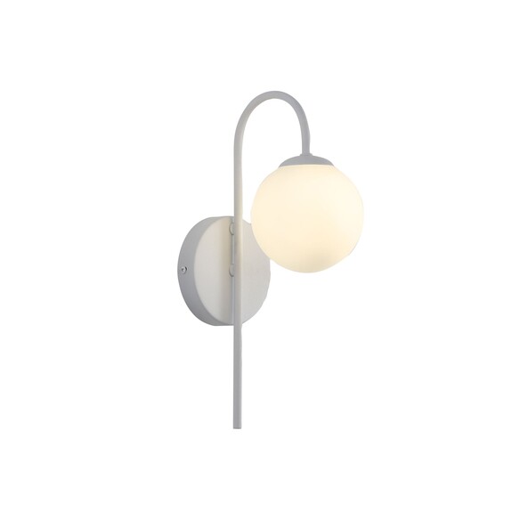 OL54260WH - NOXE White Arm with Opal Matt Ball G9 OL54260WH