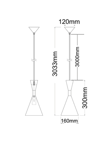 CLASSIC2A - CLASSIC Cone Shape Pendant Lights - CLASSIC2A