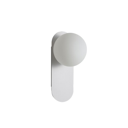 PING White with Opal Ball G9 IP44 Wall Light
