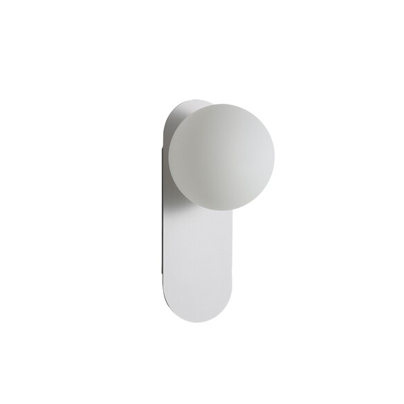 OL54271WH - PING White with Opal Ball G9 IP44 Wall Light