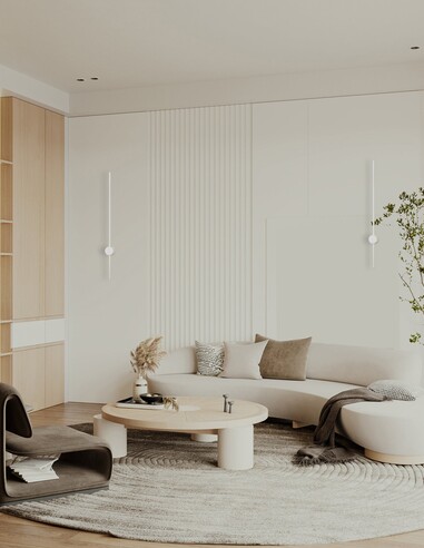 SABER2 Interior Wall Light Round 12W White - SABER2
