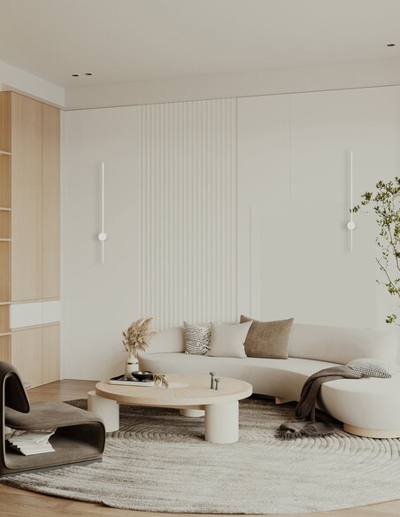 SABER2 Interior Wall Light Round 12W White - SABER2