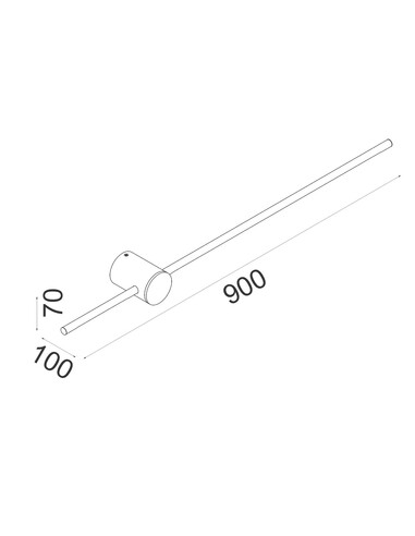SABER2 Interior Wall Light Round 12W White - SABER2