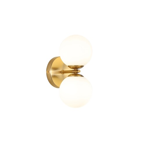 OL54292SB - OBERON.2 Twin Satin Brass with Opal OL54292SB