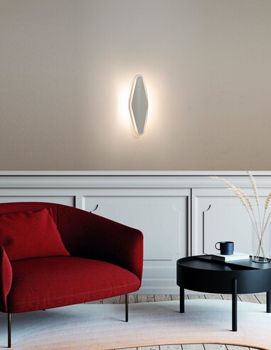 SANTIAGO Interior Wall Light 12W Tri-Colour White SANTIAGO