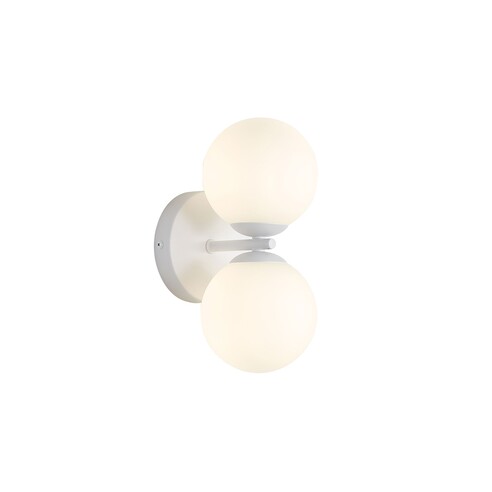 OL54292WH - OBERON.2 Twin White with Opal Ball Up OL54292WH