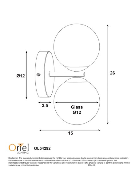 OL54292WH Interior Wall Light White - OL54292WHOL54292WH