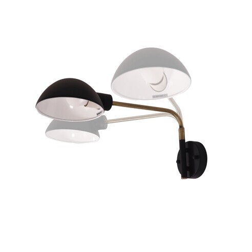 OL69379BK - KLAS Black and Antique Brass Swing OL69379BK