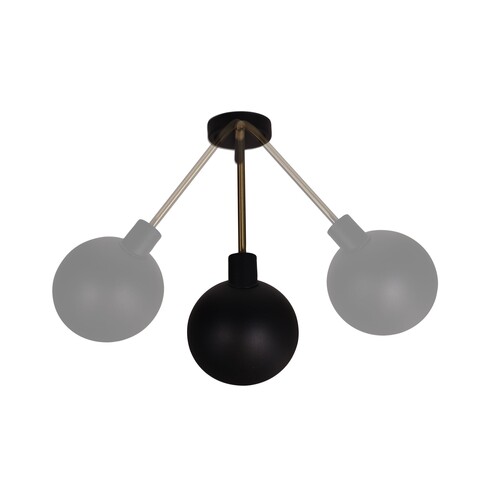 OL69379BK - KLAS Black and Antique Brass Swing OL69379BK