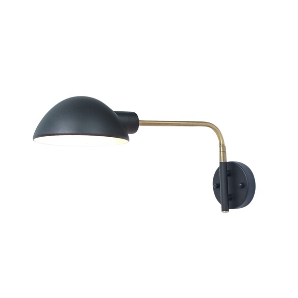 OL69379BK - KLAS Black and Antique Brass Swing OL69379BK