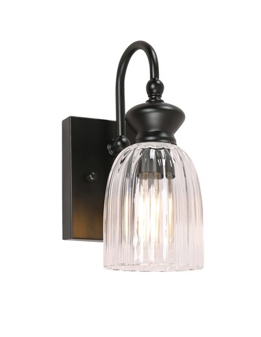 SINO-W1 Interior Wall Light Rectangular 1W Black SINO-W1