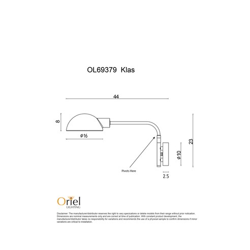 OL69379BK - KLAS Black and Antique Brass Swing OL69379BK