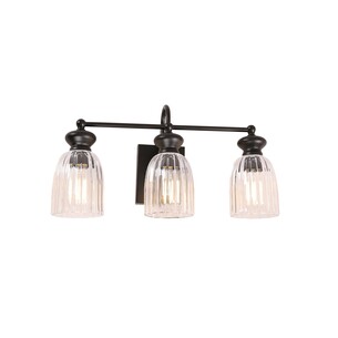 SINO-W4 - SINO Interior Ellipse Triple Clear Glass Shade SINO-W4