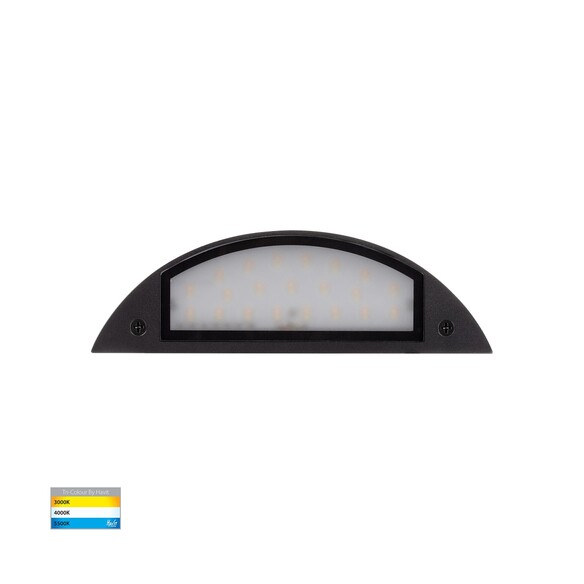 HV3253T-BLK-12V - Curva Black LED Step LightHV3253T-BLK-12V