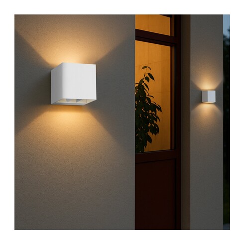 FLIP2 EX-WH - FLIP II EXTERIOR WALL LIGHT - WHITEFLIP2 EX-WH
