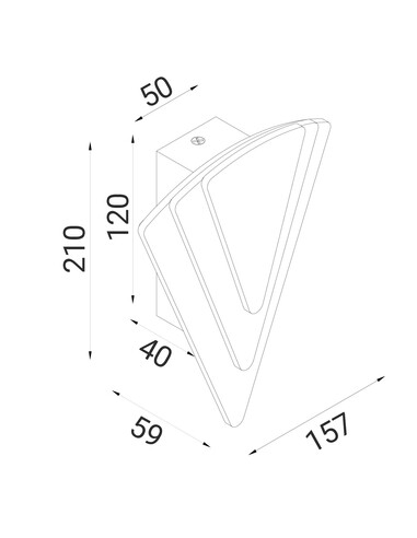 SURAT Interior Wall Light 13W 3000K White - SURATSURAT