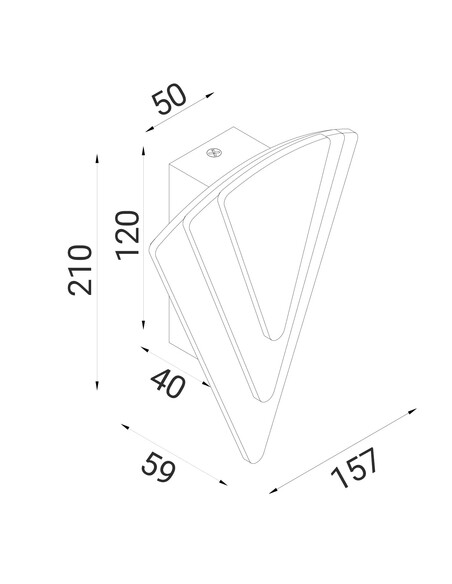 SURAT Interior Wall Light 13W 3000K White - SURATSURAT