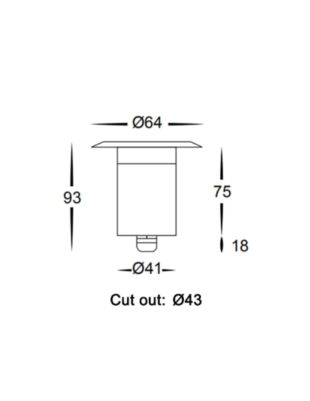 DECK02 - DECK LED 3W Recessed Deck Lights IP67 DECK02