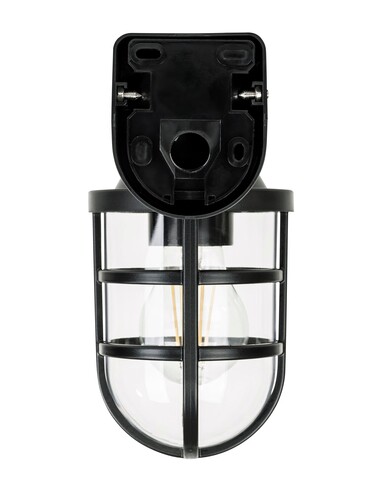 MARINA Black Polycarbonate Wall Light - HV3511W-BLK