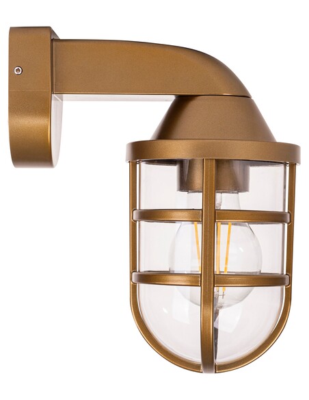 MARINA Brass Coloured Polycarbonate Wall Light - HV3511W-PB