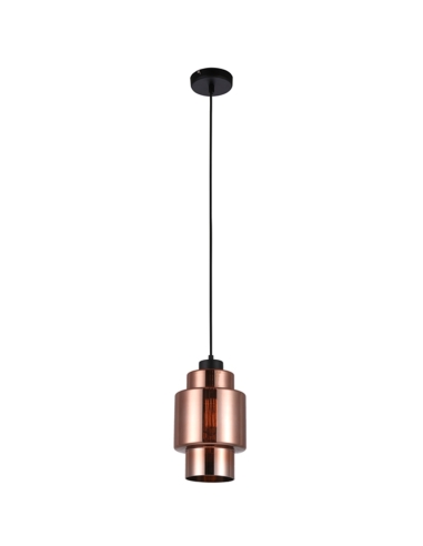 LAMINA3 - LAMINA Retro Copper Coloured Glass Double Cylinder Pendant Light