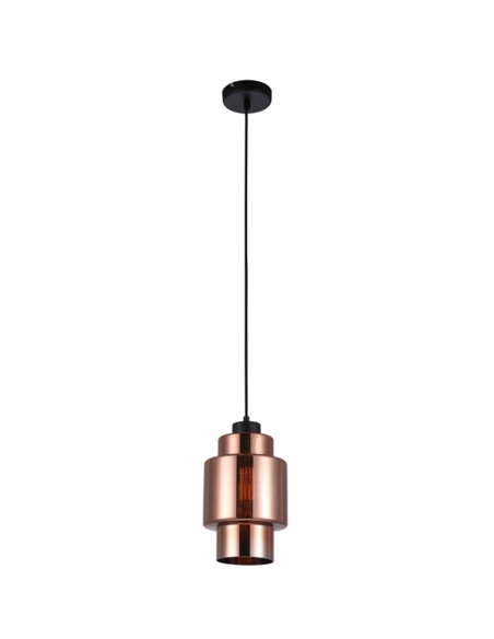 LAMINA3 - LAMINA Retro Copper Coloured Glass Double Cylinder Pendant Light