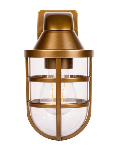 MARINA Brass Coloured Polycarbonate Wall Light - HV3511W-PB