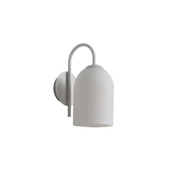 OL69551WH - ARLEY White with Ribbed Opal Matt OL69551WH