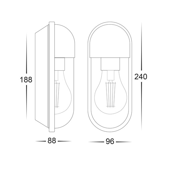 HV3512W-BLK - HV3512W-Black- Lume Polycarbonate HV3512W-BLK