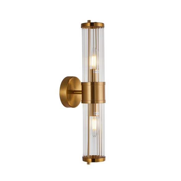 TIEMPO3 - TIEMPO Interior Up/Down Tubular Clear Glass Wall Lights