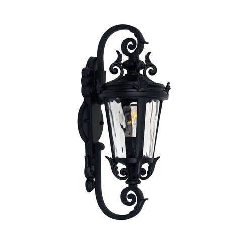 OL7381BK - ALBION Black IP44 E27 Traditional Coach Light
