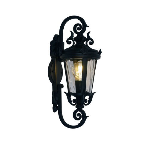 OL7381BK - ALBION Black IP44 E27 Traditional OL7381BK