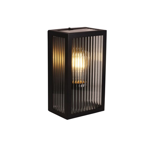 OL7651BK - Chicago Reeded Glass IP44 Exterior OL7651BK