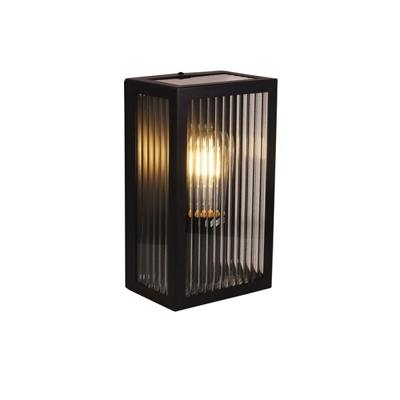 OL7651BK - Chicago Reeded Glass IP44 Exterior OL7651BK