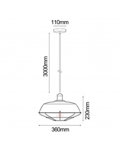 MATRIX-B - MATRIX Industrial Iron Dome & Cage Pendant LightsMATRIX-B 2